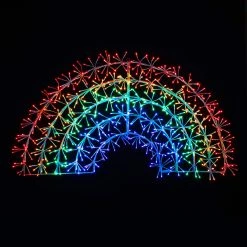Wholesale 🧨 Premier 1.2m Rainbow Sparkle Outdoor 🎁 Christmas Light With 576 LEDs ❤️ -UK Christmas World shop LV206111 Copy