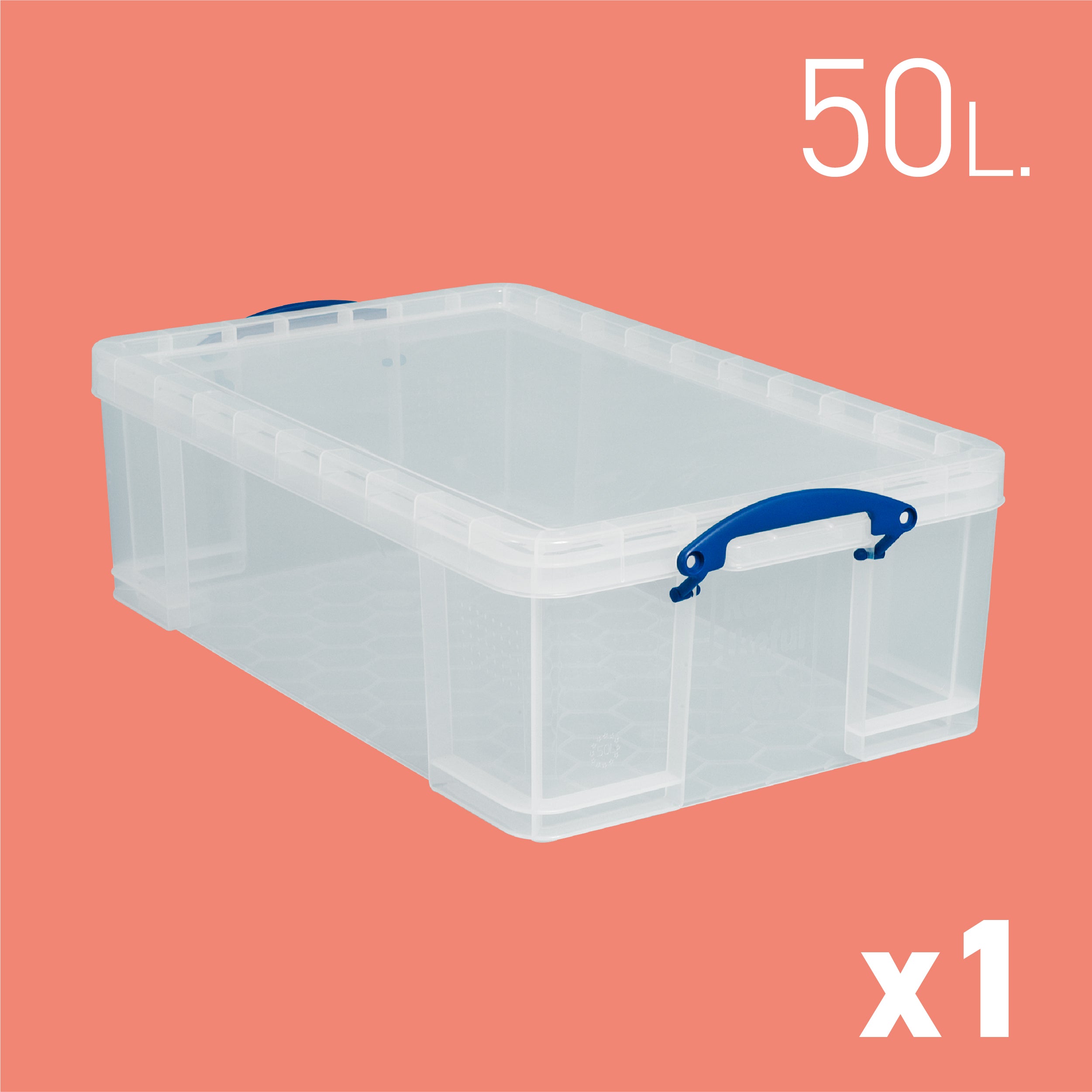 50 Litre Clear Storage Box with Lid Cheapest ???? UK ❄ Christmas World 50 Litre Clear Storage Box With Lid ???? -UK Christmas World shop PLASTICBOXImages 03