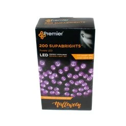 Best Sale 👍 Premier 200 Purple LED Superbright Multi Action Lights ⭐ -UK Christmas World shop Premier4