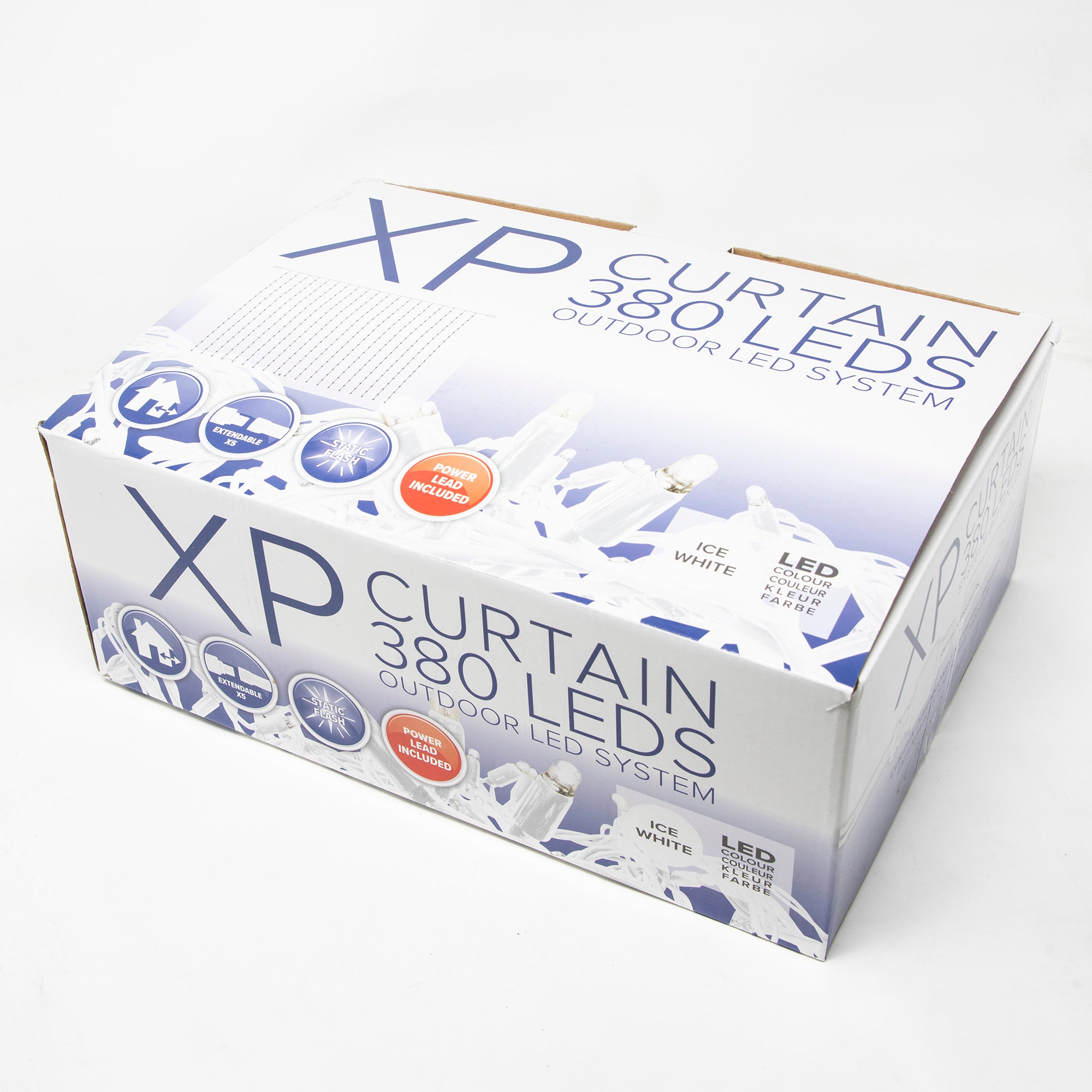 2m x 1.5m XP Extendable Curtain Light with 380 Ice White LEDs Brand new ???? Festive Decorations 2m X 1.5m XP Extendable Curtain Light With 380 Ice White LEDs ???? -UK Christmas World shop XPCurtainLights