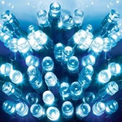 Brand new 👏 Premier 100 Blue Multi Action Battery Powered LED Lights With Timer 😍 -UK Christmas World shop blue leds Copy