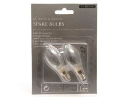 Promo ???? Pack Of 2 Lumineo Screw In ???? Christmas Candlebridge Bulbs 230 240V 1.5W 490249 ????