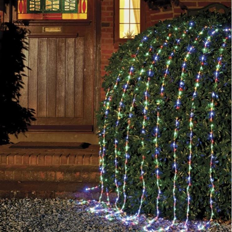 240 Multi Coloured LED Waterfall Curtain Light 1.5m x 2m Hot Sale ???? Premier 240 Multi Coloured LED Waterfall Curtain Light 1.5m X 2m ✨ -UK Christmas World shop cascade light mc 2 Copy