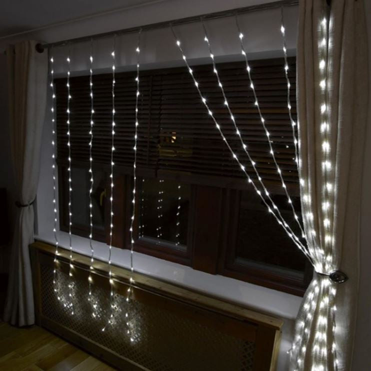 Cheapest ???? Premier 240 White LED Waterfall Curtain Light 1.5m X 2m ???? 3 Cheapest ???? Premier 240 White LED Waterfall Curtain Light 1.5m X 2m ???? - Image 3