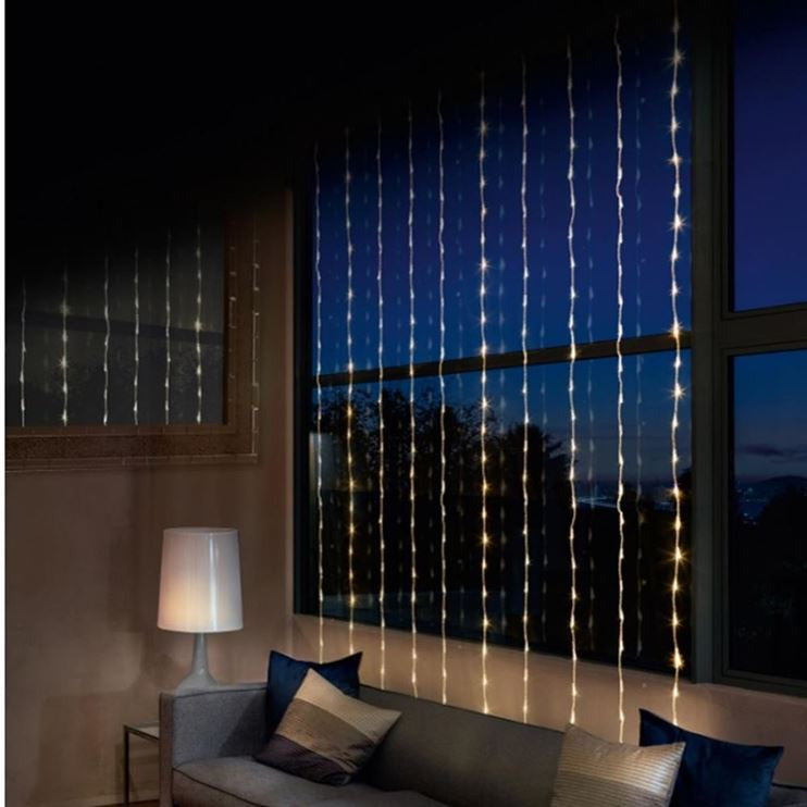 Hot Sale ???? Premier 240 Warm White LED Waterfall Curtain Light 1.5m X 2m ✔️ 1 Hot Sale ???? Premier 240 Warm White LED Waterfall Curtain Light 1.5m X 2m ✔️