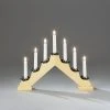 Buy 🤩 Konstsmide Natural Wooden Candlestick Lit Window Arch ✔️