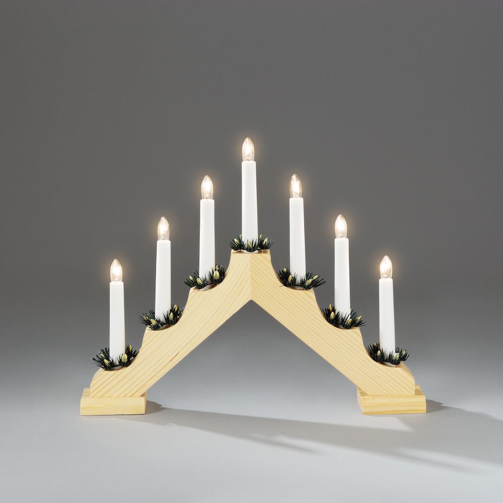 Natural Wooden Candlestick Lit Window Arch Buy ???? Konstsmide Natural Wooden Candlestick Lit Window Arch ✔️ -UK Christmas World shop naturalwelcomelight