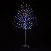 Promo ❤️ Snowtime 5ft Rainbow Tree With 160 Pink Warm White Blue And Green LEDs 😉