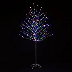 Best Sale 😀 Snowtime 6ft Rainbow Tree With 200 Pink Warm White Blue And Green LEDs 👍