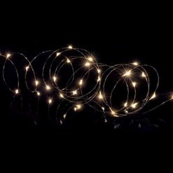 Best deal ???? Premier 100 Warm White Multi Action LED Pin Wire Battery Powered MicroBrights ???? -UK Christmas World shop warm white Copy